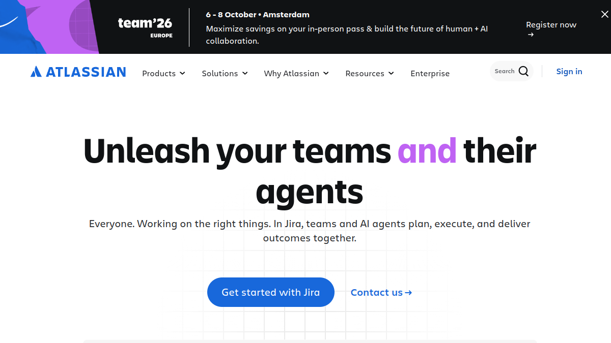 Atlassian website overview