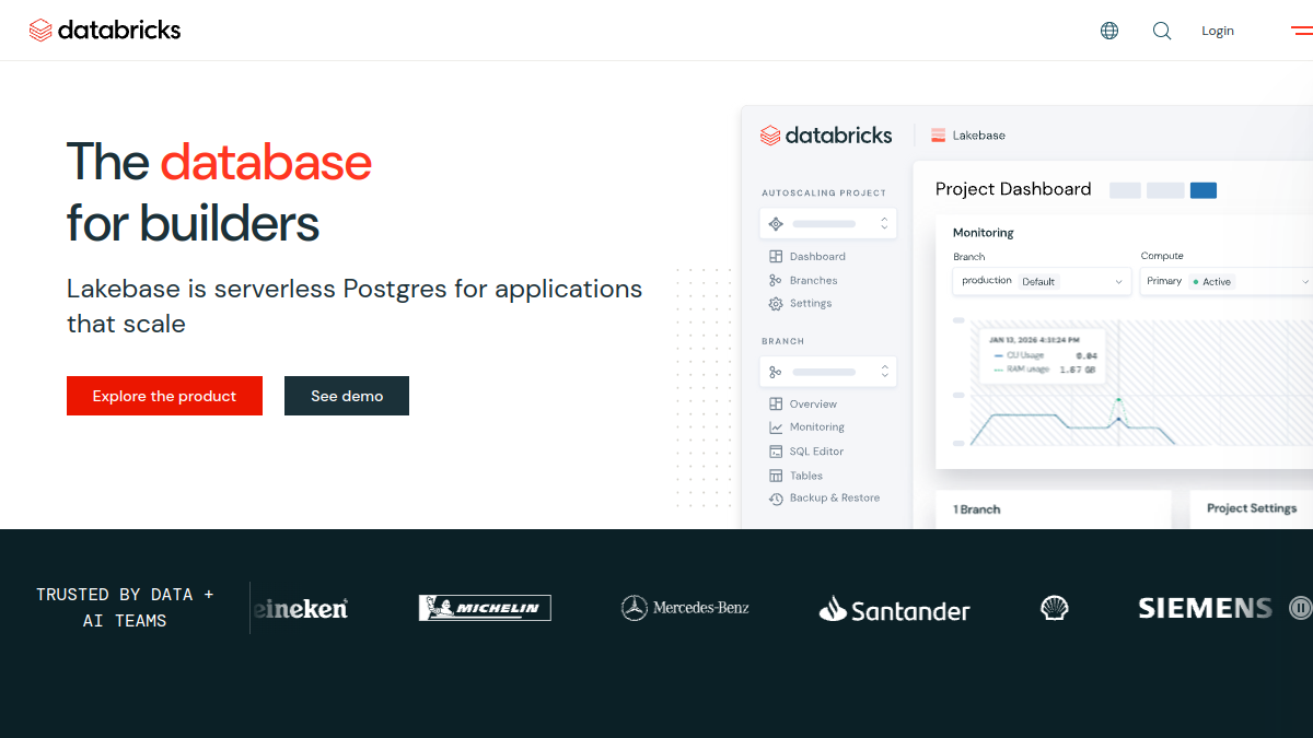 Databricks website overview