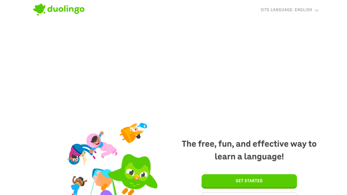 Duolingo website overview
