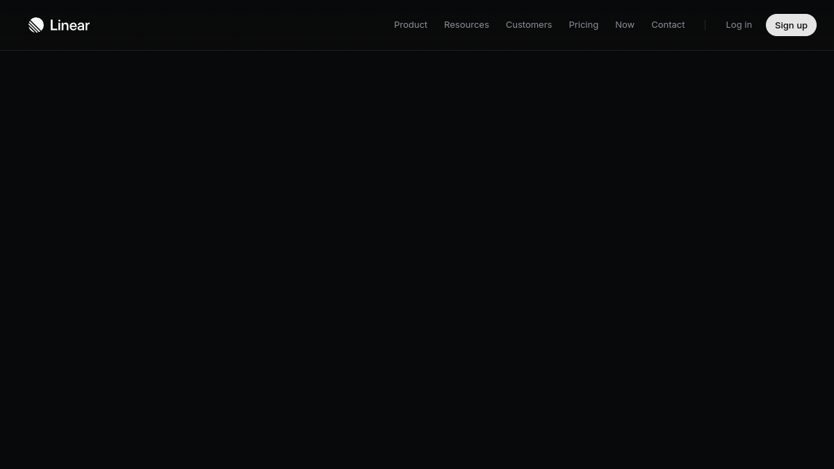 Linear website overview