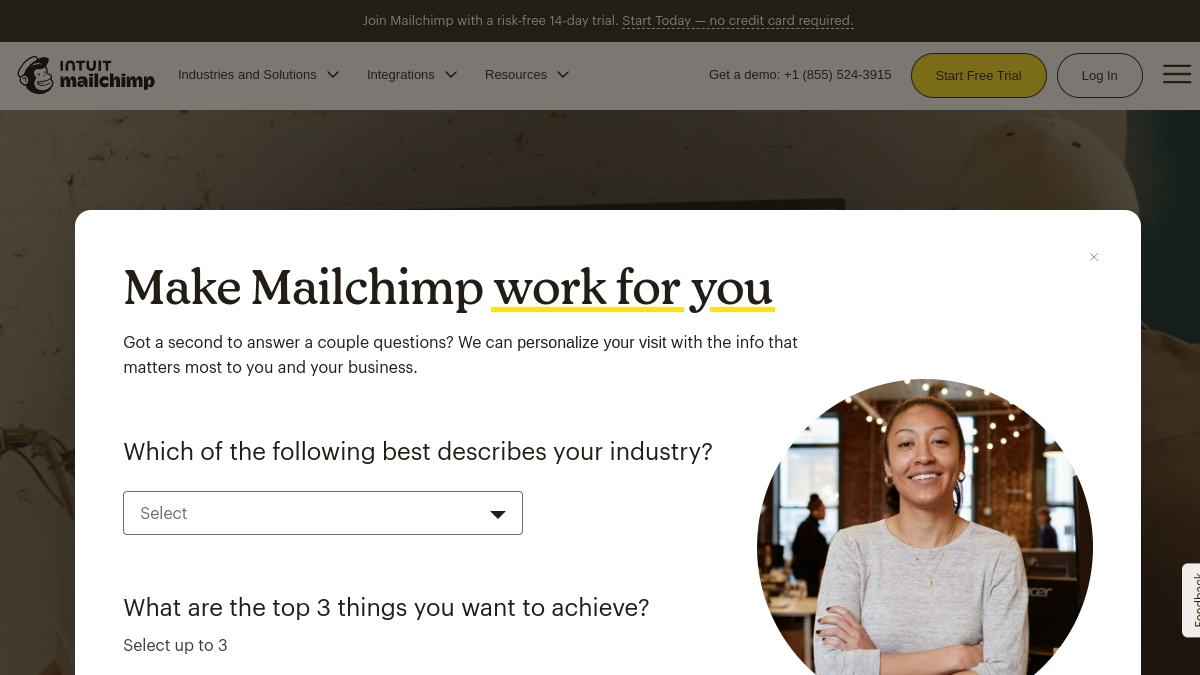 Mailchimp website overview