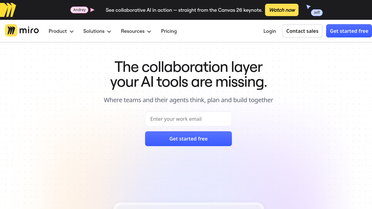 Miro website overview
