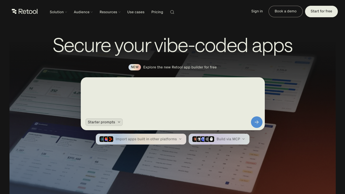 Retool website overview