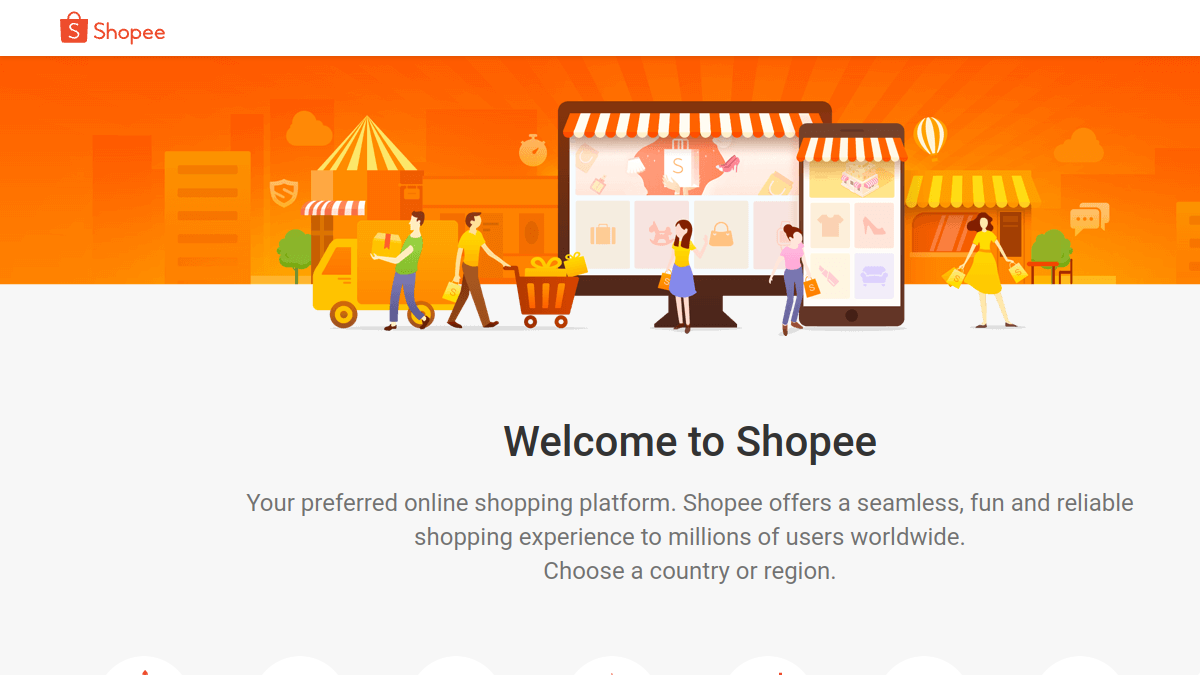 Shopee website overview