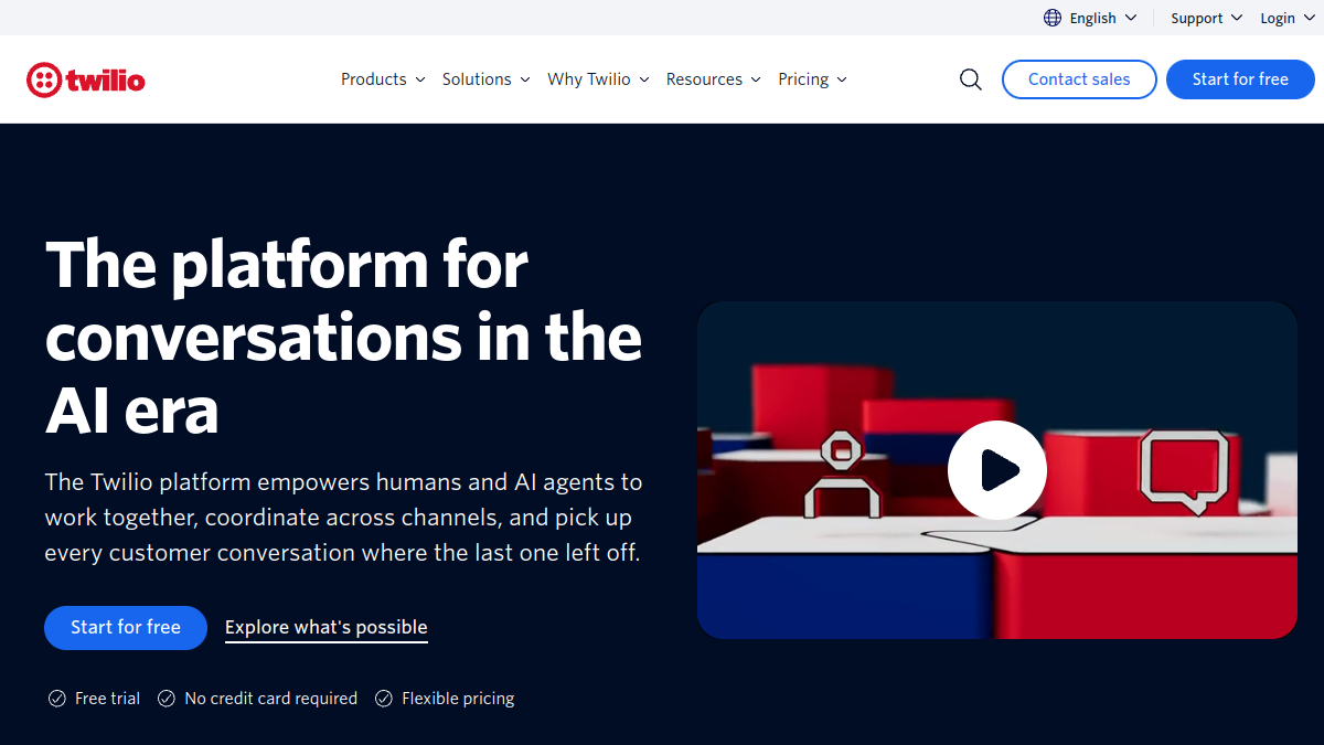Twilio website overview