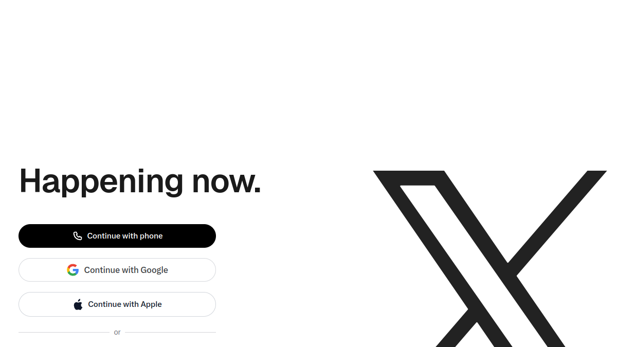 Twitter website overview